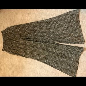 Anthropologie Wide Leg Silk Pants